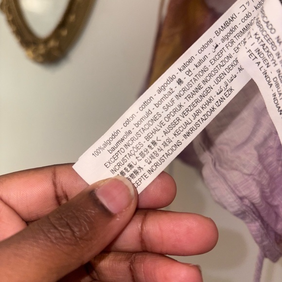 Zara Purple and Pink Top - Picture 4 of 5